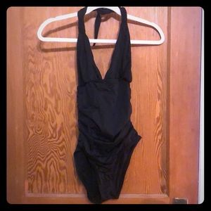 Old Navy black halter top one piece